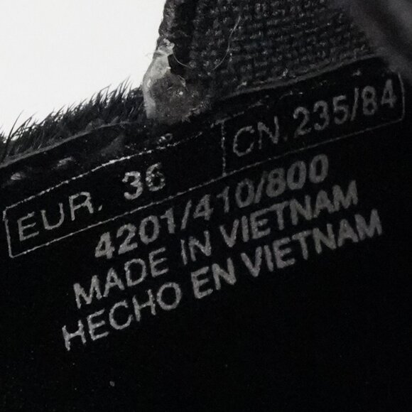 Zara, Hair Fur Curved Block Heel Square Toe Heels, Black - Picture 10 of 10